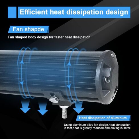 Willpower 23 Inch 570W Led Light Bar Flood Beam Led Bar 12V 24V Waterproof Offroad Driving Lights Fog Lamps for 4x4 Truck Boat Tractor Car Pickup ATV UTV SUV Boat in Saudi Arabia
