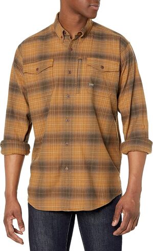 Ariat Male Rebar Flannel DuraStretch Work Shirt Sand XX-Large in Saudi Arabia