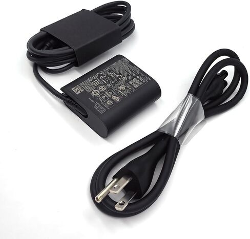 Dell Laptop Charger GAN 45W watt USB Type C USB C AC Adapter,XPS 9315 2-in-1 Charger,XPS 9315 AC Charger, Black, DA45NM210 in Saudi Arabia