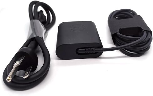 Dell Laptop Charger GAN 45W watt USB Type C USB C AC Adapter,XPS 9315 2-in-1 Charger,XPS 9315 AC Charger, Black, DA45NM210 in Saudi Arabia