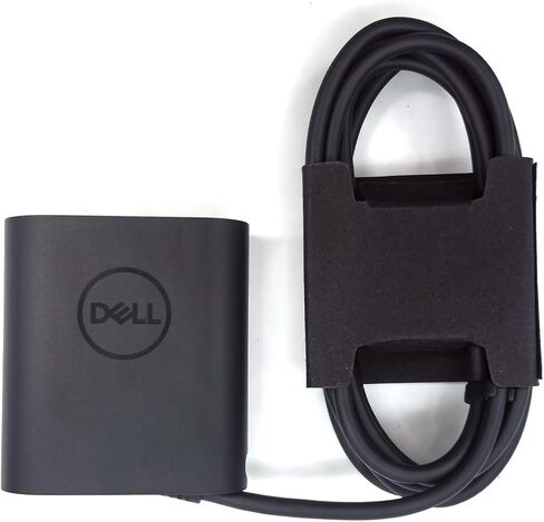 Dell Laptop Charger GAN 45W watt USB Type C USB C AC Adapter,XPS 9315 2-in-1 Charger,XPS 9315 AC Charger, Black, DA45NM210 in Saudi Arabia