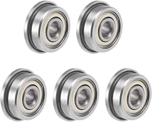 uxcell F63800ZZ Flange Ball Bearing 10x19x7mm Shielded Chrome Bearings 5pcs in Saudi Arabia