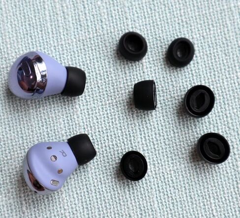 12 Pairs Ear Tips for Galaxy Buds Pro, Replacement L/M/S 3 Size Silicone Eartips Earbuds Cover Compatible with Samsung Galaxy Buds Pro SM-R190 Phantom Black in Saudi Arabia