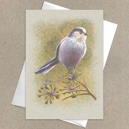 Illustrated Wild Birds All Occasion Greeting Cards, Handmade Note Card, 6 Pack, 5x7 inches, Blank Inside, with Envelopes, for birthdays, thank you notes, and more in Saudi Arabia
