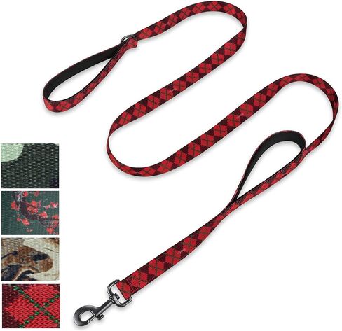 Hyhug Pets 6 Feet Adjustable Long Dog Leash, Soft and Colorfast Webbing Lead for Pup Dogs Professional Training and Daily Use Walking. (Small, Camo Green) in Saudi Arabia