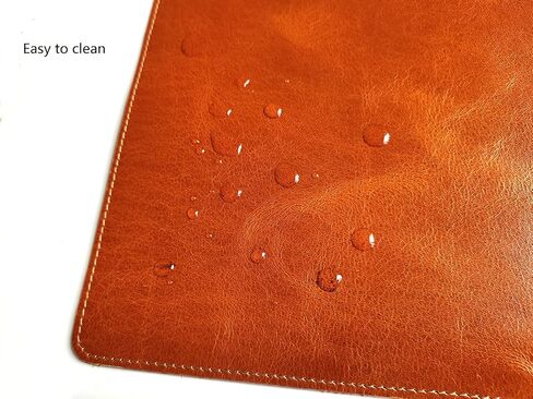 Genuine Leather Large Desk Pad Protector, 36'' x 17'' Office Desk Mat, Mouse Pad, Non-Slip Leather Desk Blotter, Laptop Desk Pad, Waterproof Desk Writing Pad for Office and Home -Dark Brown in Saudi Arabia
