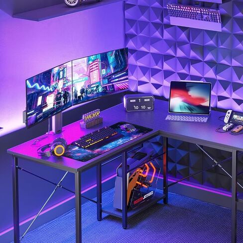 Starry Gaming Mouse Pad Gradient Desk Pad with Seamed Edges, Waterproof Desk Pad Non-Slip Rubber Base Keyboard Pad Computer Mat, 31.5x11.8 Inch Large Mousepad (Starry) in Saudi Arabia