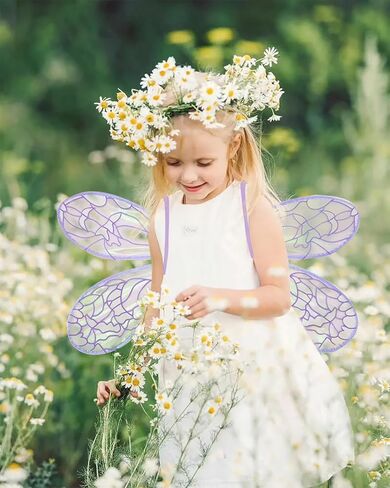 Hying Festival Costume Wings Sparkle Adult Fairy Wings Princess Angel Wing Dragonfly Wings Dress Up Accessories for Women in Saudi Arabia