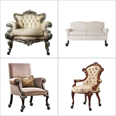 4 عبوات من العجلات الكروية النحاسية العتيقة مقاس 1.5 بوصة مع ساق تثبيت من نوع المقبس مقاس 5/16 بوصة × 1 1/2 بوصة (8 × 38 مم)، 176 رطلًا. السعة الإجمالية (4 عبوات، 1.5 بوصة مع جذع) in Kuwait