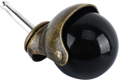 4 عبوات من العجلات الكروية النحاسية العتيقة مقاس 1.5 بوصة مع ساق تثبيت من نوع المقبس مقاس 5/16 بوصة × 1 1/2 بوصة (8 × 38 مم)، 176 رطلًا. السعة الإجمالية (4 عبوات، 1.5 بوصة مع جذع) in Kuwait