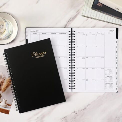 2024-2025 Academic Planner – Weekly ＆ Monthly Planner 2024-2025, Jul. 2024 – Jun. 2025, Calendar Planner, 6.4" x 8.5" with Flexible Cover, Tabs, Strong Twin-Wire Binding, Inner Pocket, 21 Notes Pages in Saudi Arabia