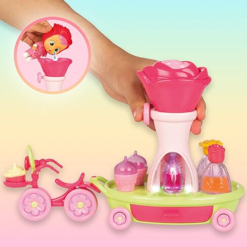 Cry Babies Magic Tears Happy Flowers - Rose's Bike Cart Playset | 17+ Accessories and Exclusive Rose Doll in Kuwait