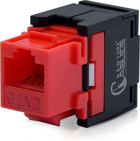 كابلات نيويورك RJ45 مقبس كيستون أفقي UTP، بدون أدوات، 180 درجة، مقبس كيستون RJ45 إيثرنت نحيف in Kuwait