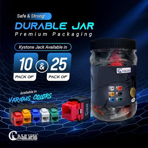 كابلات نيويورك RJ45 مقبس كيستون أفقي UTP، بدون أدوات، 180 درجة، مقبس كيستون RJ45 إيثرنت نحيف in Kuwait