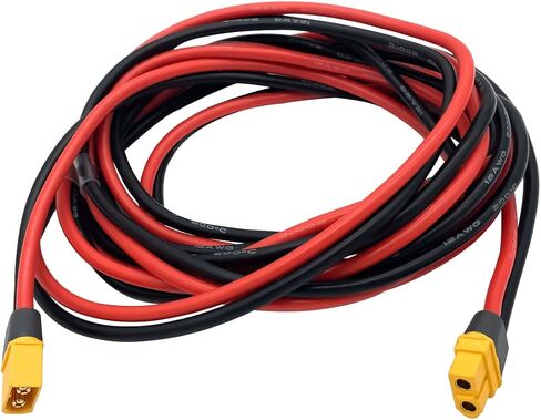 XT60 XT60h Male to XT60h XT-60 Female Connector with 1M 12AWG Silicon Wire for RC Lipo Battery FPV Drone in Saudi Arabia