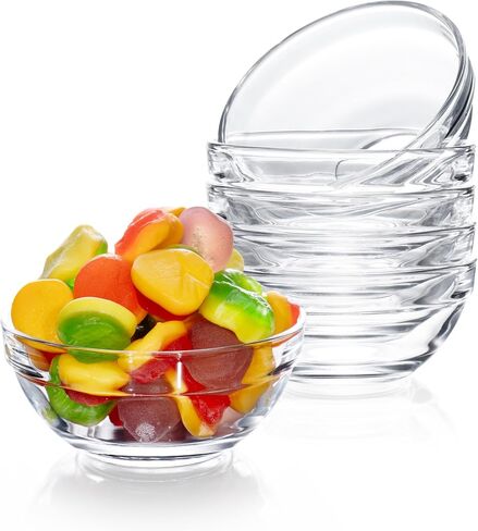Mini Glass Bowl, 4 Ounce Capacity, (4 Pack) in Saudi Arabia