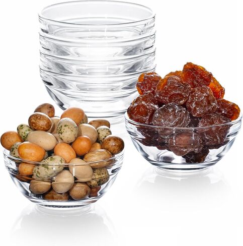 Mini Glass Bowl, 4 Ounce Capacity, (4 Pack) in Saudi Arabia