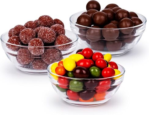 Mini Glass Bowl, 4 Ounce Capacity, (4 Pack) in Saudi Arabia