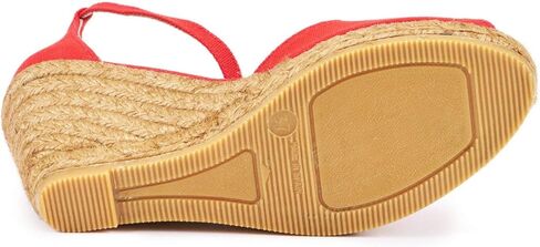 Viscata Aiguafreda Espadrille Canvas Wedges Spain Handmade 3 ½" Heel Women's Open Toe Sandals with Breathable Organic Cotton Canvas and 100% Natural Jute Midsole for all Occasions: Casual, Work, Party in Kuwait