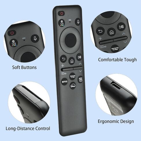 BN59-01432A Solar Voice Remote Control Compatible with Samsung Neo QLED 8K HDR Smart TVs 65QN800C 65QN900C 65QN900C 75QN900C Replacement Controller with Netflix PrimeVideo TvPlus Buttons in Saudi Arabia