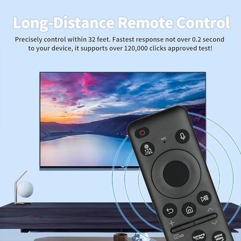BN59-01432A Solar Voice Remote Control Compatible with Samsung Neo QLED 8K HDR Smart TVs 65QN800C 65QN900C 65QN900C 75QN900C Replacement Controller with Netflix PrimeVideo TvPlus Buttons in Saudi Arabia