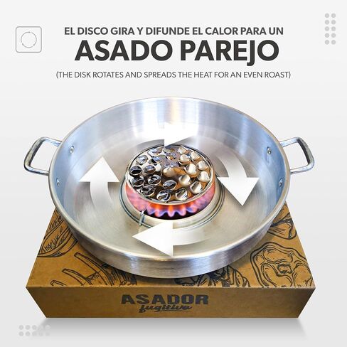 Asador para estufa mexicano fugitivo con disco Giratorio - موقد مكسيكي هارب مع قرص معدني دوار للشواية (كلاسيكي) in Saudi Arabia
