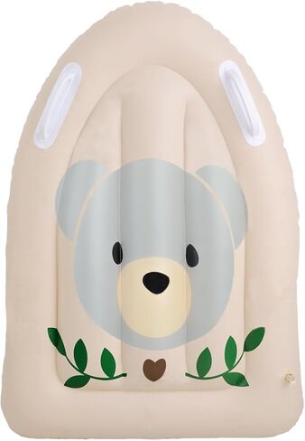 Inflatable Surf Body Board with Handles, Boogie Boards for Beach,Portable Swimming Surfboard for Kids Learning Surfing & Swimming，Lightweight Swiming Surf Board for Summer Floating Fun-Bear Head in Saudi Arabia