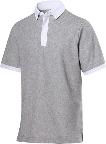 DEOLAX Mens Polo Shirts Fashion Colorblock Golf Polo Shirts Casual Classic Fit Soft Breathable Short Sleeve Polo Shirt in Saudi Arabia