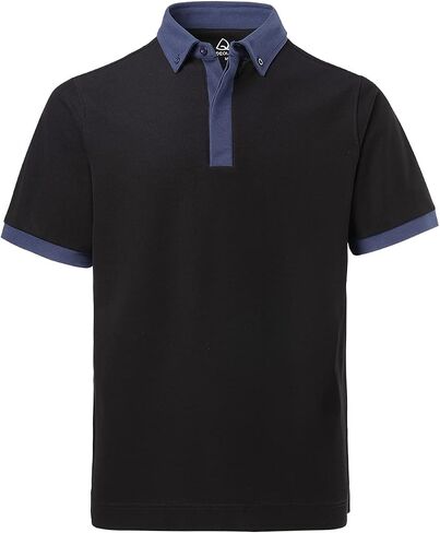 DEOLAX Mens Polo Shirts Fashion Colorblock Golf Polo Shirts Casual Classic Fit Soft Breathable Short Sleeve Polo Shirt in Saudi Arabia