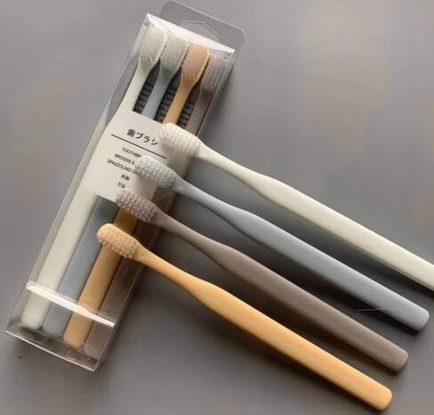 Elevate Your Oral Care with Exquisite Japanese Style Toothbrushes, Blue Orange Gray White in Saudi Arabia