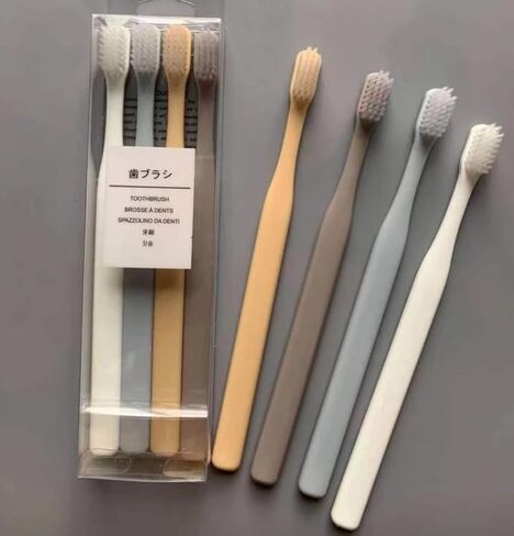 Elevate Your Oral Care with Exquisite Japanese Style Toothbrushes, Blue Orange Gray White in Saudi Arabia