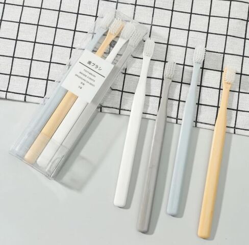 Elevate Your Oral Care with Exquisite Japanese Style Toothbrushes, Blue Orange Gray White in Saudi Arabia