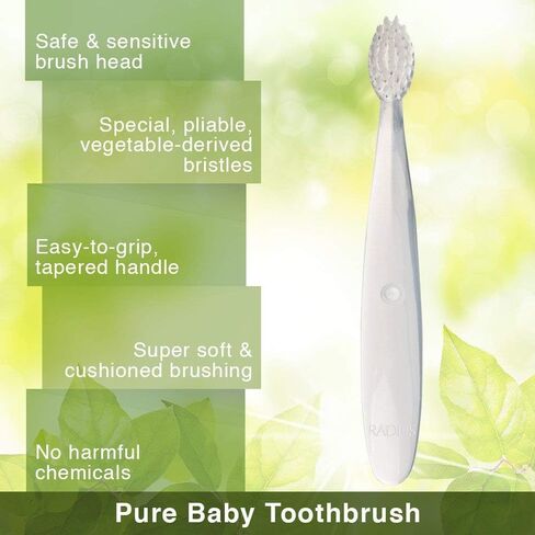 Radius Ultra Sensitive Pure Brush Baby Toothbrush, 1 EA in Saudi Arabia