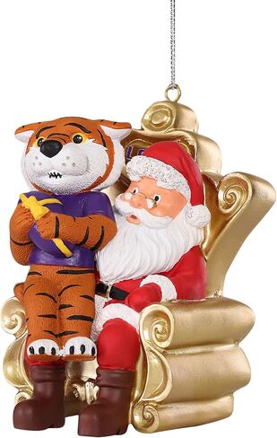 FOCO NCAA Unisex-Adult NCAA Team Holiday Tree Mascot On Santa's Lap Ornament in Saudi Arabia