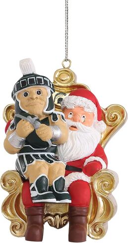 FOCO NCAA Unisex-Adult NCAA Team Holiday Tree Mascot On Santa's Lap Ornament in Saudi Arabia