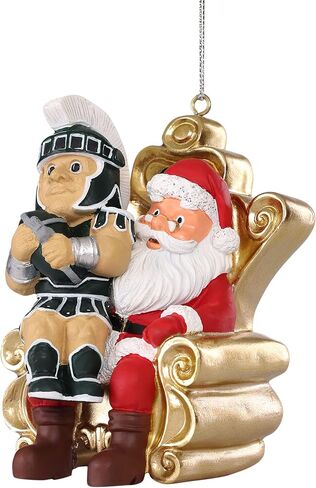 FOCO NCAA Unisex-Adult NCAA Team Holiday Tree Mascot On Santa's Lap Ornament in Saudi Arabia