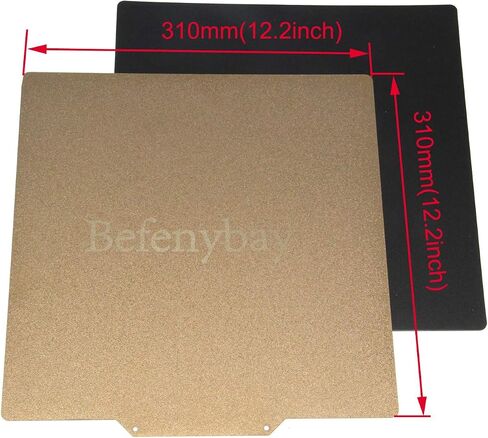Flexible Removable Single-Sided Spraying PEI Metal Sheet Bed Magnetic Heated Bed Build Surface for 3D Printer (235x235mm Double-Sided) in Saudi Arabia