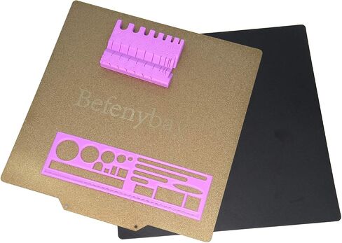 Flexible Removable Single-Sided Spraying PEI Metal Sheet Bed Magnetic Heated Bed Build Surface for 3D Printer (235x235mm Double-Sided) in Saudi Arabia