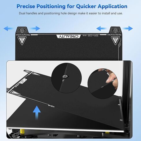 Creality Ender 3 V3 SE Build Plate, Flexible Spring Steel Bed Sheet Textured Build Surface Magnetic Base Compatible for Ender 3/Pro/V2/5/5 Pro/5 S1 235x235mm in Saudi Arabia