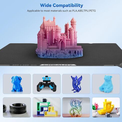 Creality Ender 3 V3 SE Build Plate, Flexible Spring Steel Bed Sheet Textured Build Surface Magnetic Base Compatible for Ender 3/Pro/V2/5/5 Pro/5 S1 235x235mm in Saudi Arabia