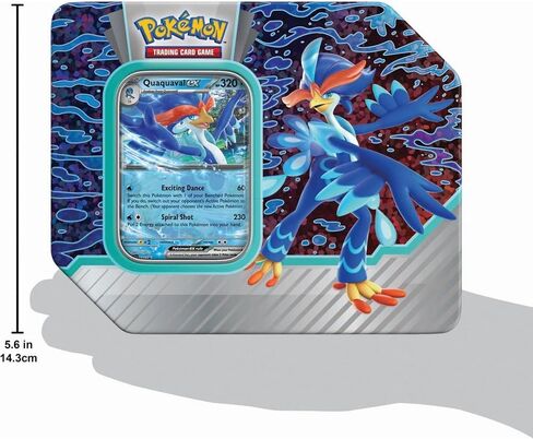 Pokemon TCG: Paldea Partners Quaquaval EX Tin in Saudi Arabia