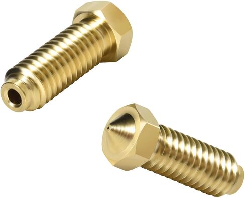 BIQU 10 PCS Nozzles Kit 0.4mm for Creality K1, K1 Max, Ender 3 V3 KE, CR-10 SE, CR-M4 3D Printers, High Speed Brass Nozzles Kit, for 1.75mm Filament in Saudi Arabia
