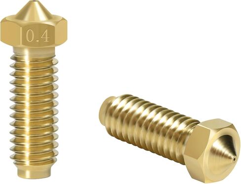 BIQU 10 PCS Nozzles Kit 0.4mm for Creality K1, K1 Max, Ender 3 V3 KE, CR-10 SE, CR-M4 3D Printers, High Speed Brass Nozzles Kit, for 1.75mm Filament in Saudi Arabia