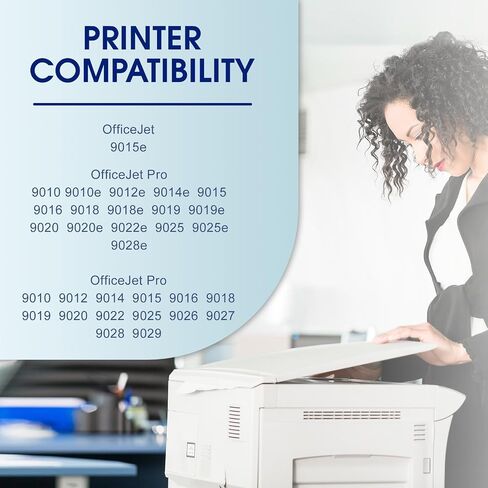 962XL Ink Cartridges Combo Pack Compatible for HP 962XL 962 Ink 962XL Ink Cartridges Works with HP OfficeJet 9015e; OfficeJet Pro 9010 9012e 9018 9020 9025e Printers (BK C Y M) 4-Packs in Saudi Arabia