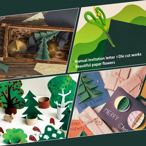 24 Pack Green Cardstock 8.5 x 11 inches Green Construction Paper, Thick Paper Cover Card Stock for DIY Crafts Supplies (Dark Green) in Kuwait