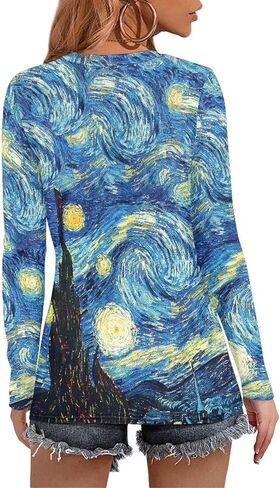 قمصان بأكمام طويلة للنساء، قمصان أساسية ورقبة دائرية، قمصان فائقة النعومة للفتيات المراهقات in Kuwait