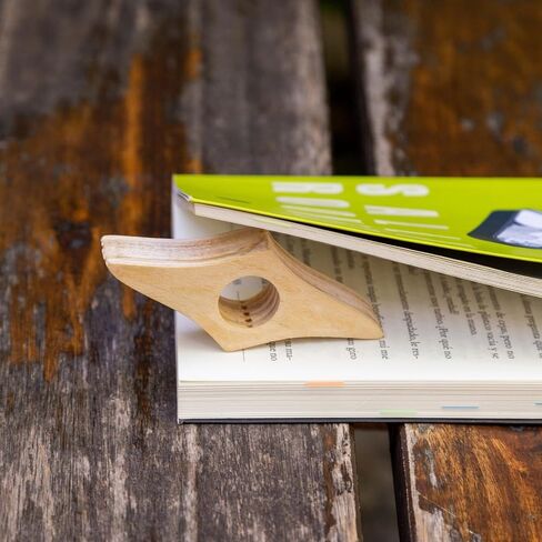 Book Page Holder Natural Wood Finish, Thumb Book Page Holder Handmade Guatambú, Book Page Holders for Reading Small, Reading Accessories for Book Lovers in Saudi Arabia