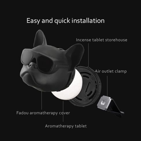 AOAO Car Air Fresheners Scents Diffuser Vent Clips 2 PCS, Luxurious Car Accessories Interior Decorations for Men Women Teens, Exquisite Box for Lovers, friends and family in Saudi Arabia