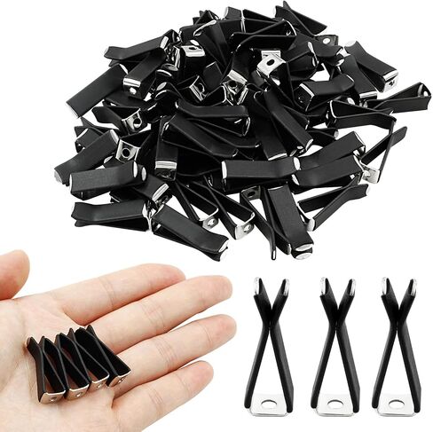 100 Pcs Car Air Vent Clips, Black Square Head Car Vent Clips Air Freshener Vent Clip, Metal Vent Clips for Office Home Car Air Conditioner Outlet in Saudi Arabia