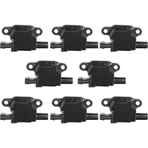 مجموعة من 8 ملفات إشعال متوافقة مع محرك Chevy Silverado Avalanche Tahoe Trailblazer GMC Sierra Yukon Cadillac Escalade 5.3L 6.0L V8 استبدال المحرك OE# C1511 D510C 12611424 12570616 in Kuwait